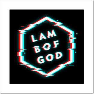 LAMB OF GOD POLYGON GLITCH Posters and Art